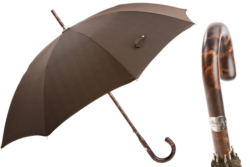Umbrella with Solid Stick Hickory handle - PASOTTI