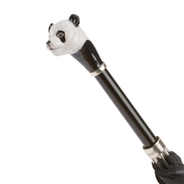 Black Umbrella with Panda Handle - PASOTTI